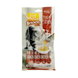 snack fit formula gato pure de salmon 4x15 gr.