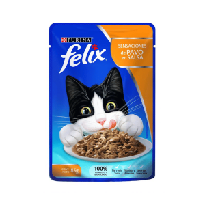 pouch felix sens. pavo en salsa 85 gr.