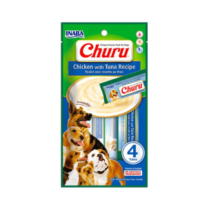 ib churu dog chicken with tuna recipe - pollo con atun 4 tubos 56 gr.