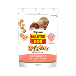 master dog galletas cachorro razas pequeña 500 gr.