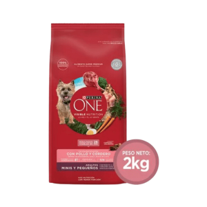 PURINA ONE C ADULTO RAZAS PEQUEÑA CORDERO 2 KG
