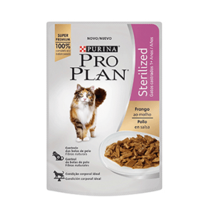 pouch pro plan adult cat sterilized pollo 85gr.