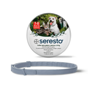 collar seresto gatos y perros menor a 8 kg.
