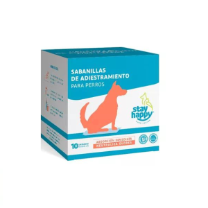SABANILLAS STAY HAPPY 10 UNIDADES 60X60 CM.