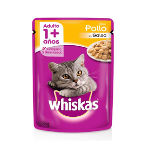 pouch whiskas pollo adulto 85 gr. nf