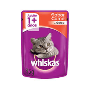 pouch whiskas carne gatitos 85 gr. nf