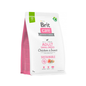 BRIT CARE DOG CHICKEN & INSECT ADULT SMALL BREED 3 KG.