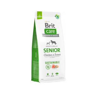 BRIT CARE DOG CHICKEN & INSECT SENIOR 12 KG.