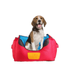 CAMA L AZUL/ROJO CUADRADA-GIGWI. - Imagen 2