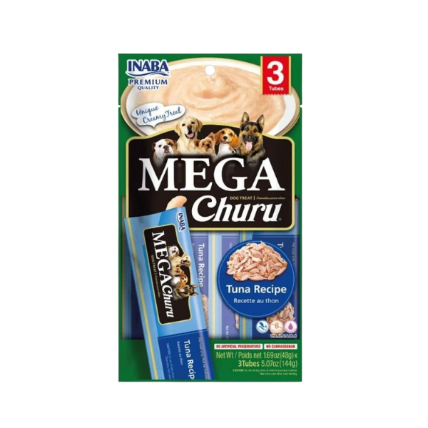 INB049 IB MEGACHURU DOG TUNA - ATUN 3 TUBOS 144 GR. - Imagen 1