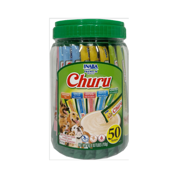 INB054 IB CHURU DOG CHICKEN VARIETIES - POLLO VARIEDADES 50 TUBOS 700 GR. - Imagen 1
